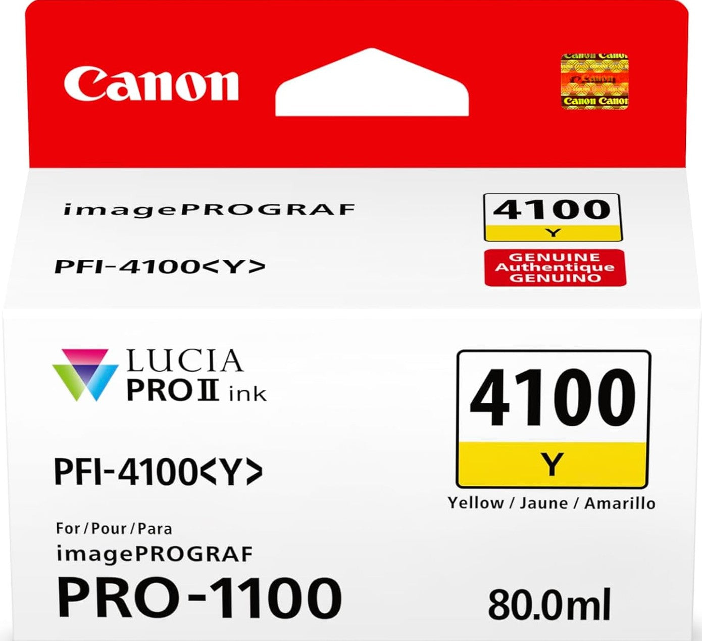 TechWarehouse PFI-4100Y Canon Yellow Ink Tank Canon