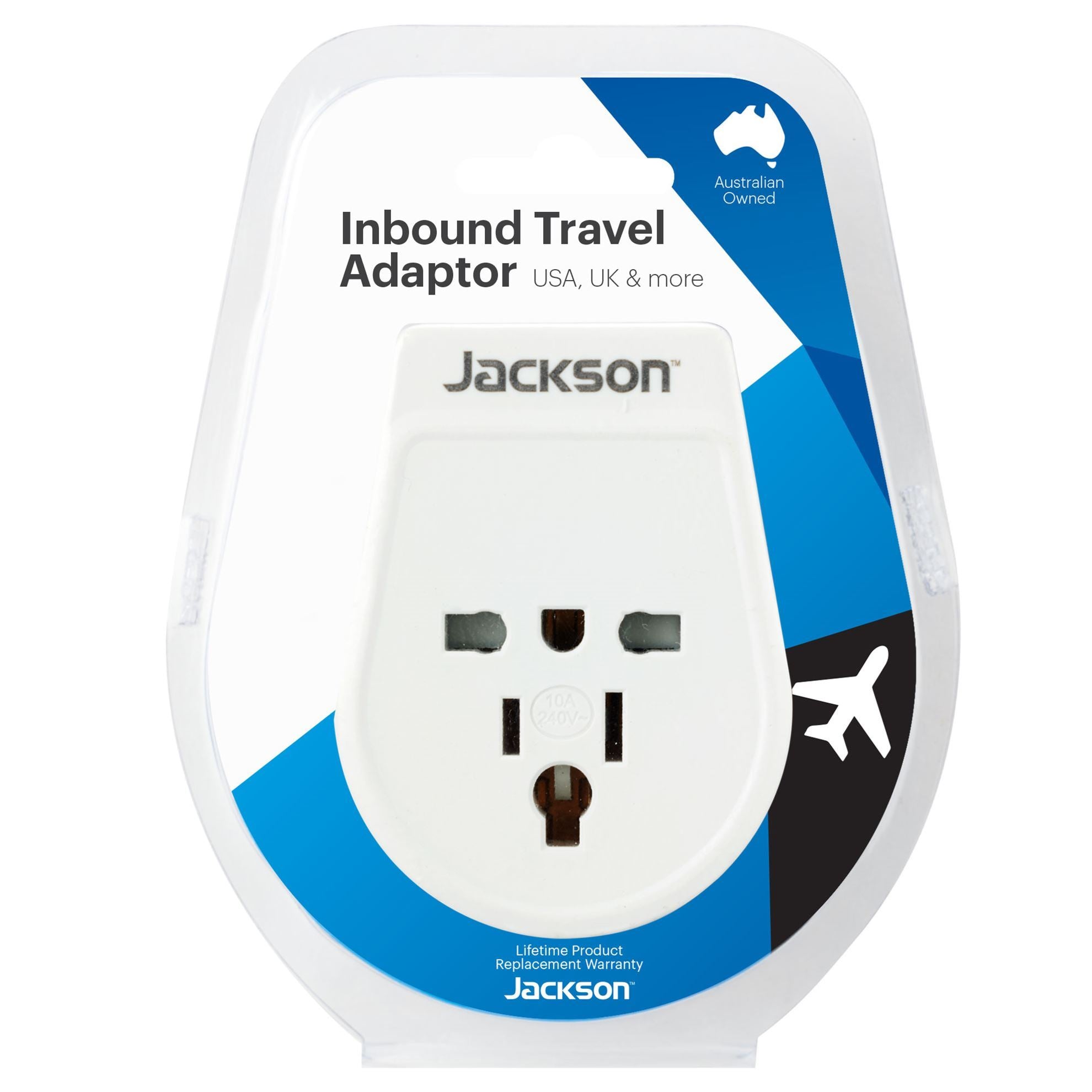 TechWarehouse JACKSON Inbound Travel Adaptor for use in NZ/AUS Jackson