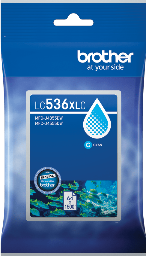 TechWarehouse LC536XLC Brother Hi Yield Cyan Ink Cartridge Brother