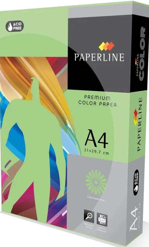 TechWarehouse A4 Green Lagoon Plain Paper 500 sheets Paperline