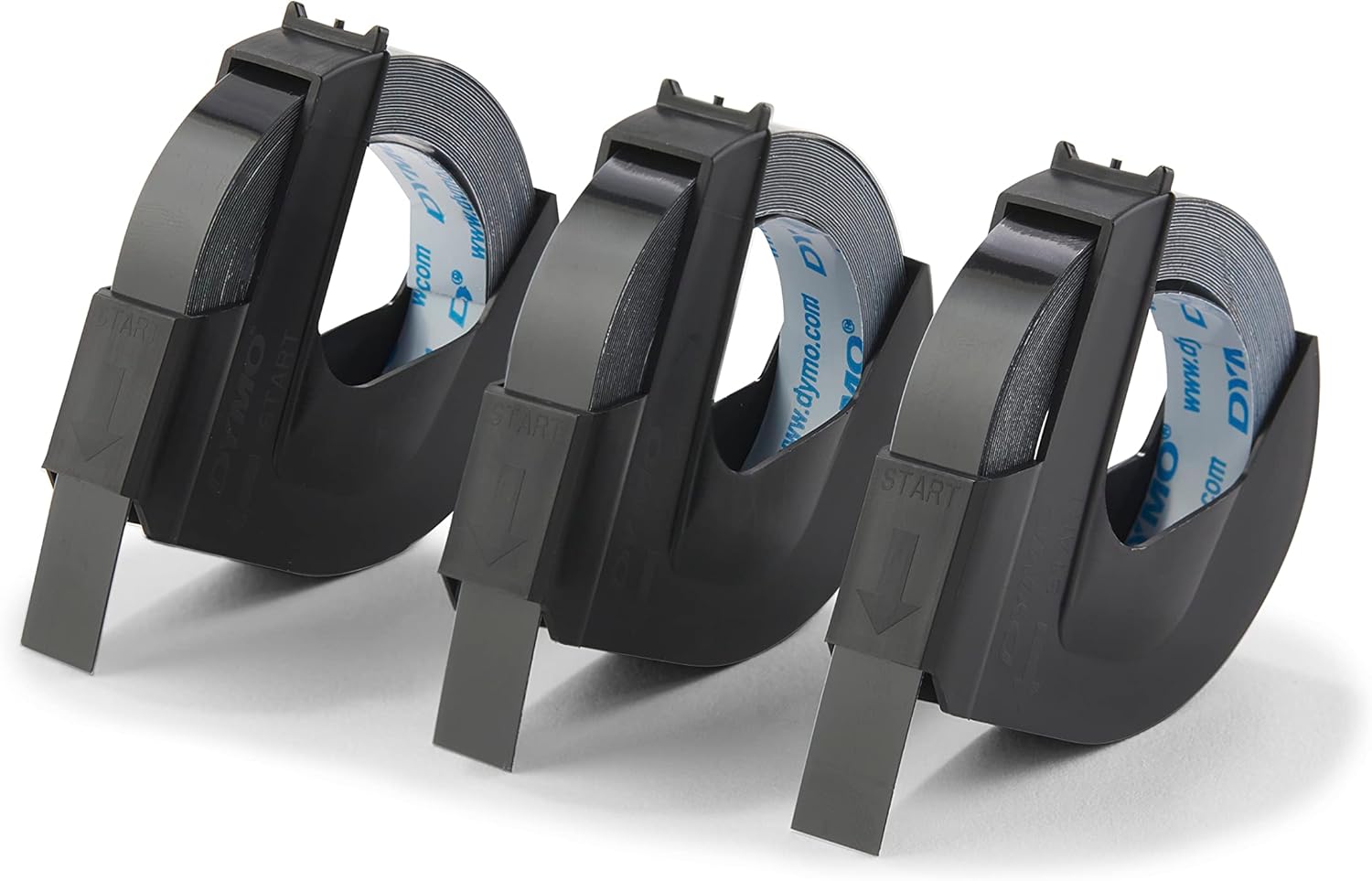 TechWarehouse 1741670 Dymo Black Embossing Tape 3 Pack 9mm x 3m Dymo