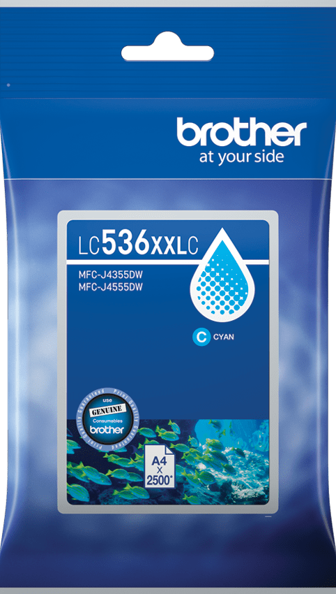TechWarehouse LC536XXLC Brother Super Hi Yield Cyan Ink Cartridge Brother