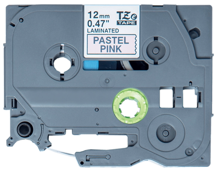 TechWarehouse TZe-MQE31 Compatible 12mm x 8m Black on Pastel Pink Adhesive Laminated Tape for Brother Compatible for Brother