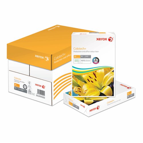 TechWarehouse A4 90gsm White Colortech+ Xerox Digital Uncoated Paper 500 sheets Xerox