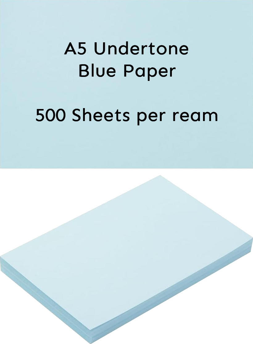 A5 80gsm Blue Undertones Paper 500 sheets