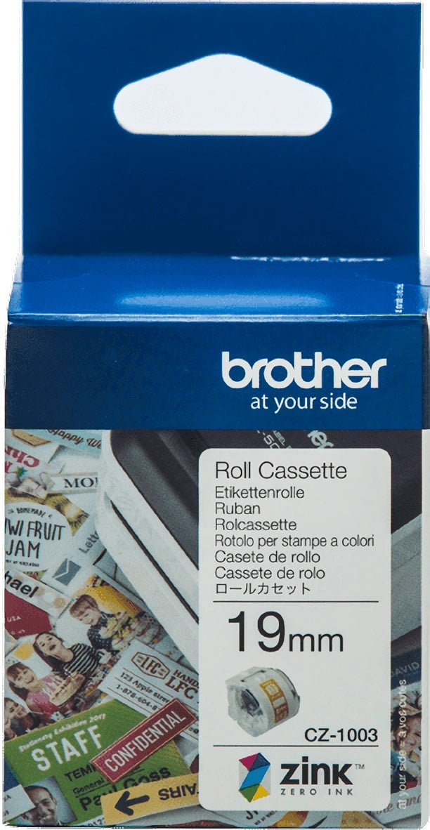 TechWarehouse CZ1003 Brother 19mm Printable Roll Cassette Brother