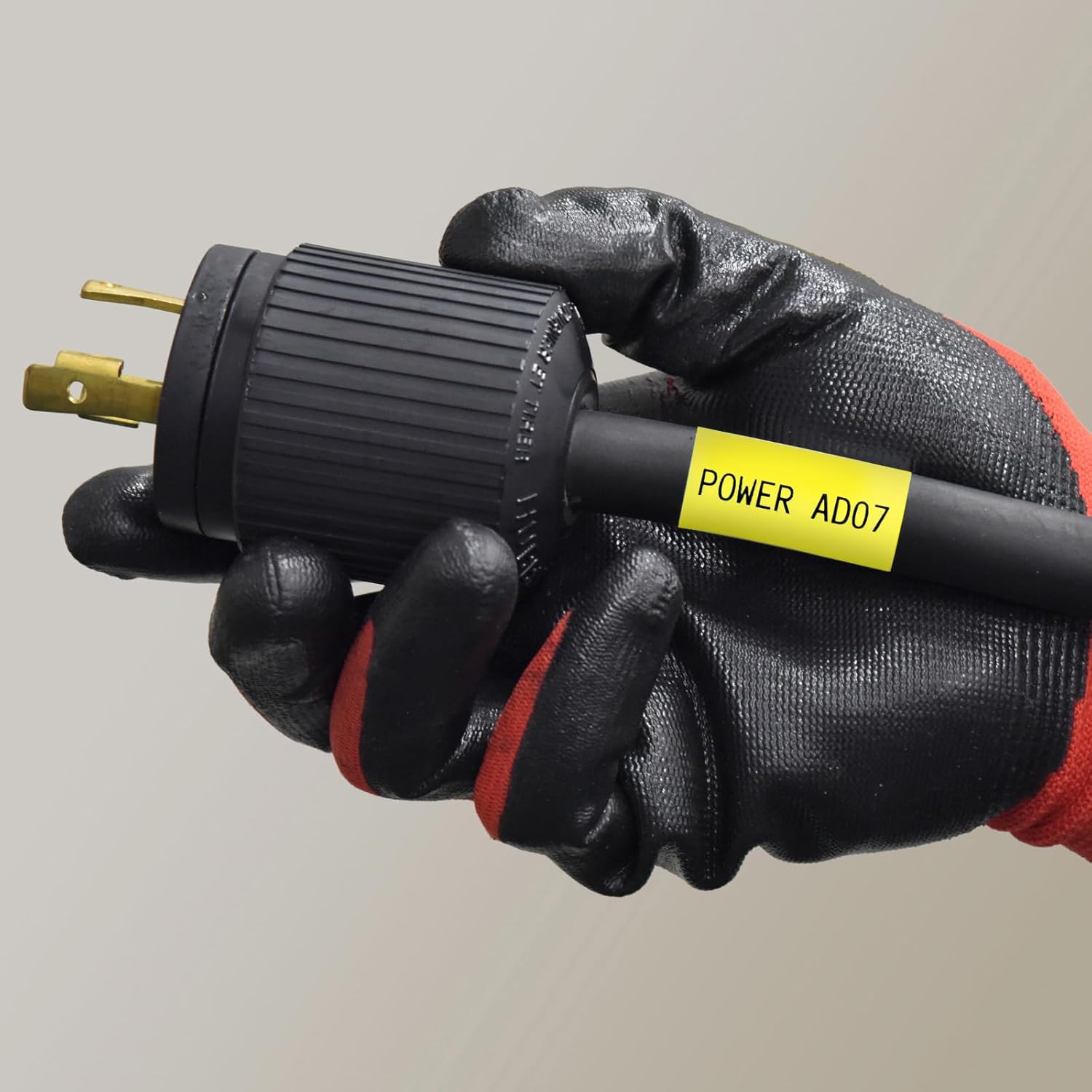 TechWarehouse HSe-621E Brother 9.0mm x 1.5m Black On Yellow Heat Shrink Tube Brother