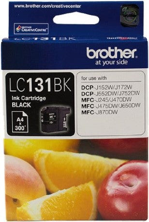 TechWarehouse LC131BK Brother Black Ink Cartridge Brother