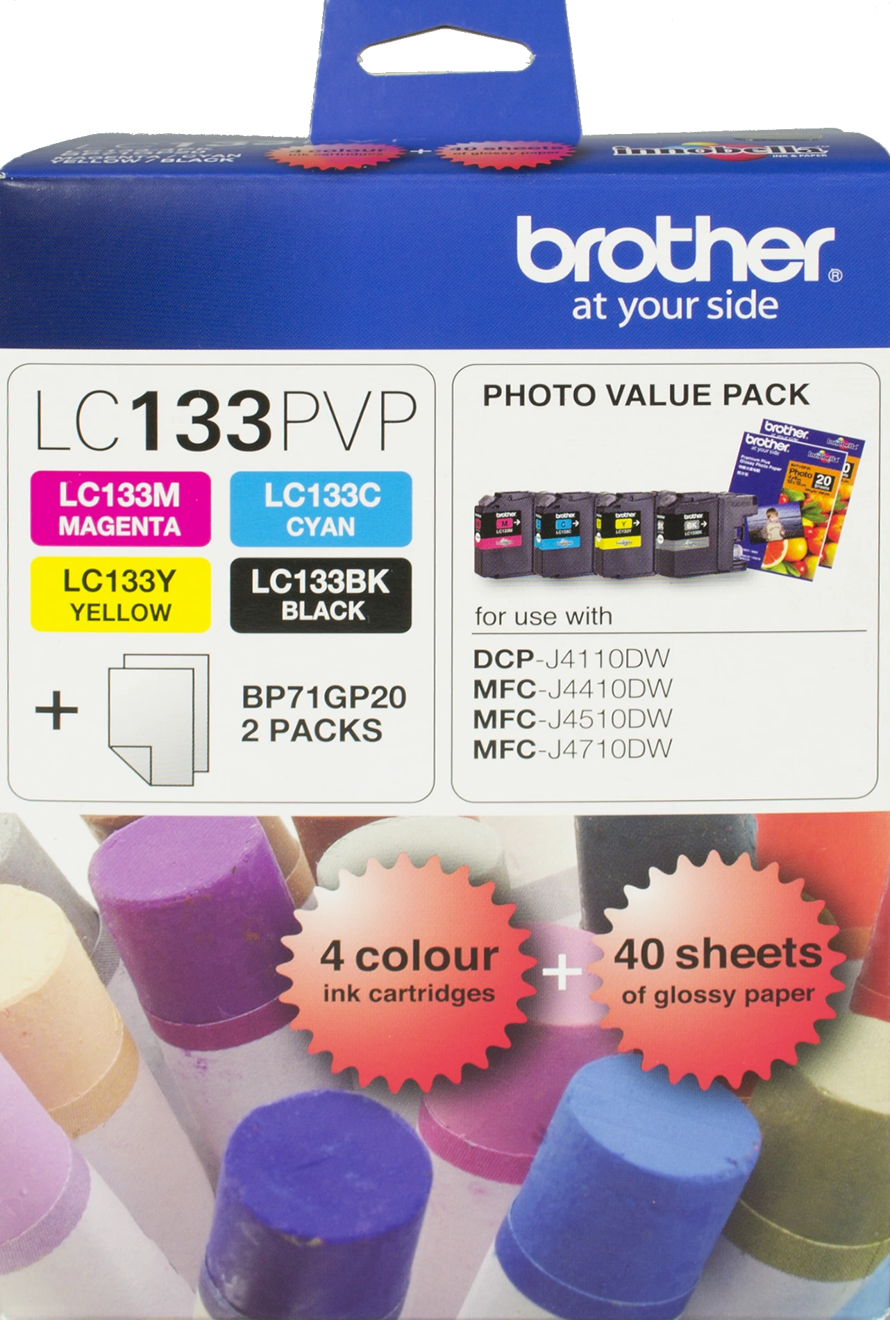 TechWarehouse LC133PVP Brother Photo Value Pack Brother