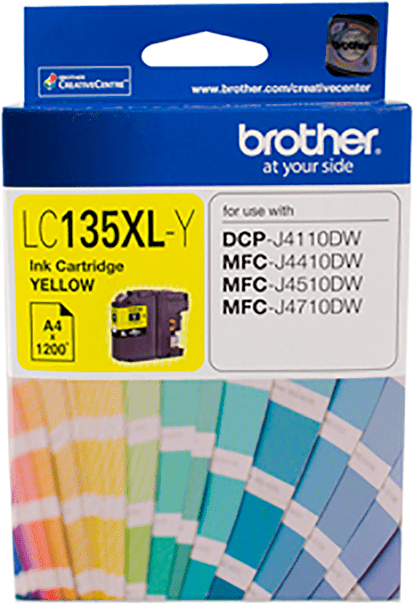 TechWarehouse LC135XLY Brother Hi Yield Yellow Ink Cartridge Brother