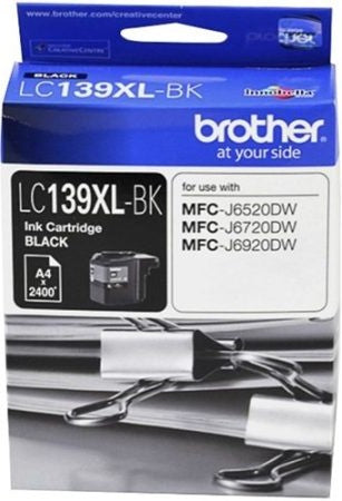 TechWarehouse LC139XLBK Brother Hi Yield Black Ink Cartridge Brother