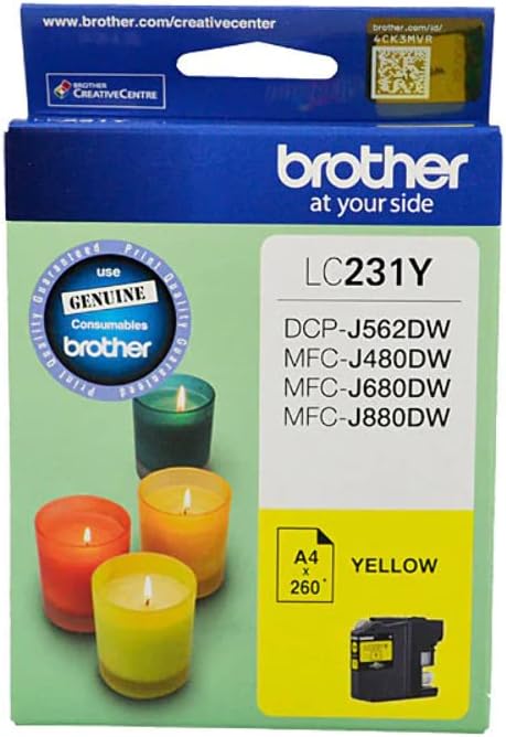 TechWarehouse LC231Y Brother Yellow Ink Cartridge Brother