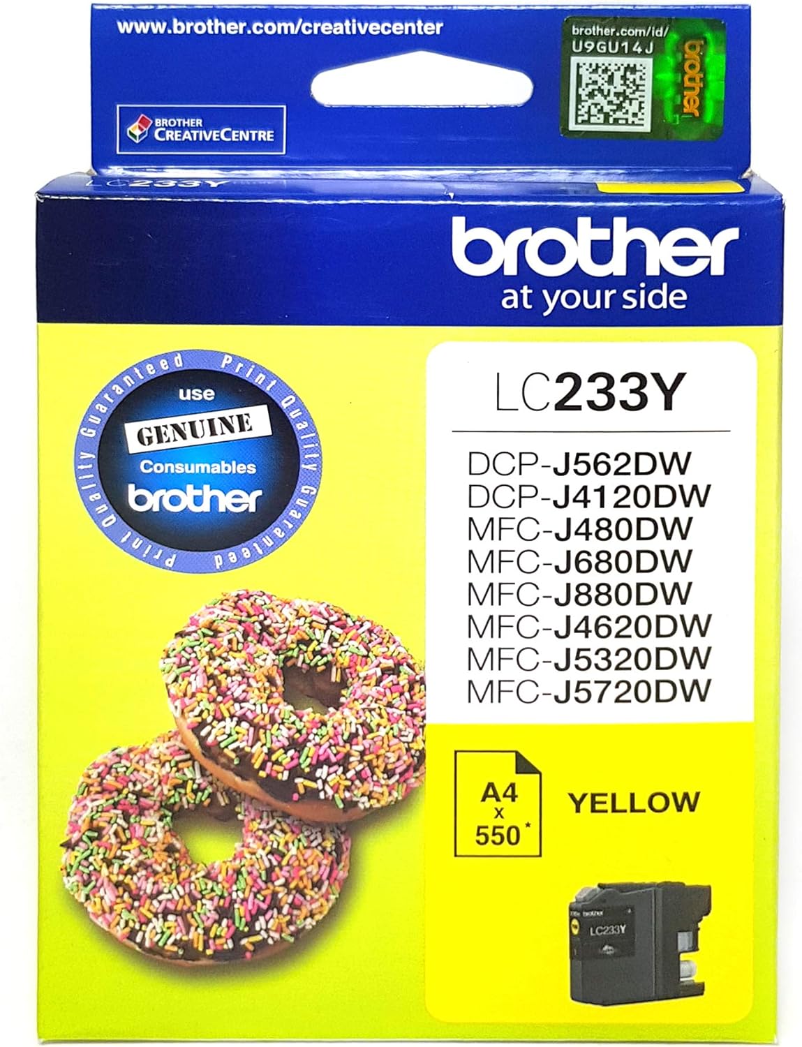 TechWarehouse LC233Y Brother Yellow Ink Cartridge Brother