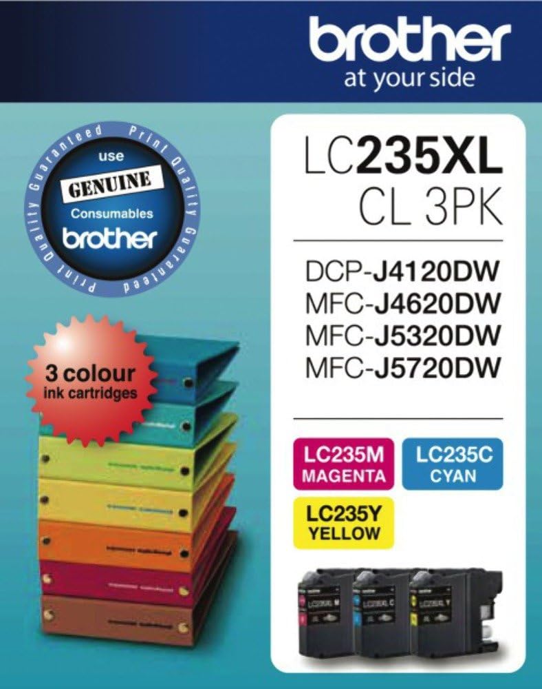 TechWarehouse LC235XLCL3PK Brother High Yield Colour Ink 3 Pack Brother