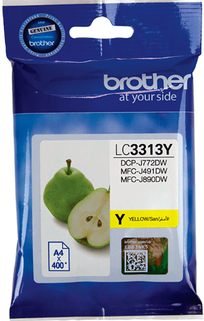 TechWarehouse LC3313Y Brother Yellow High Yield Ink Cartridge Brother