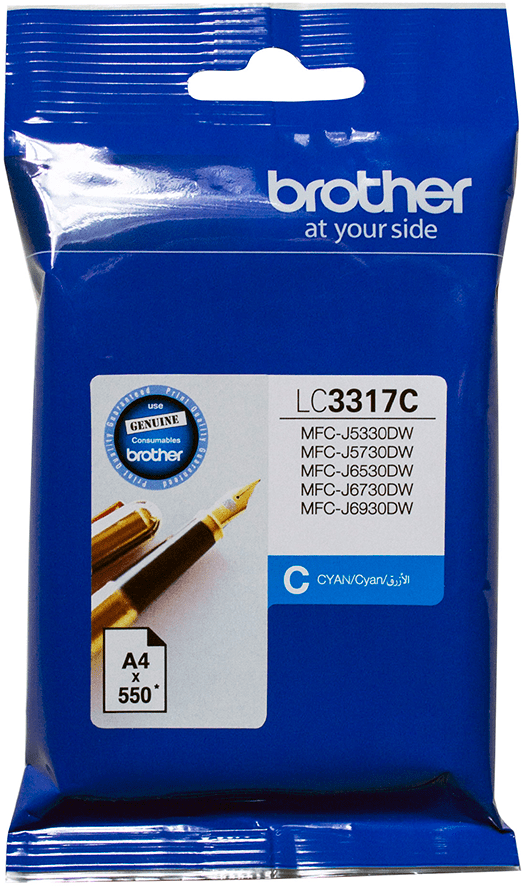 TechWarehouse LC3317C Brother Cyan Ink Cartridge Brother