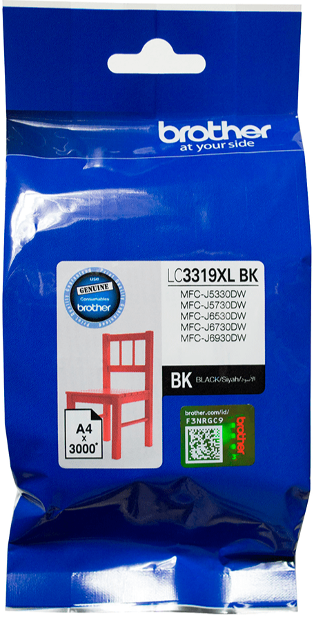 TechWarehouse LC3319XLBK Brother Hi Yield Black Ink Cartridge Brother
