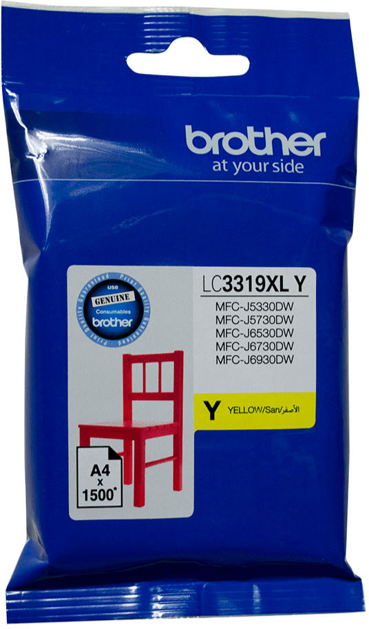 TechWarehouse LC3319XLY Brother Hi Yield Yellow Ink Cartridge Brother