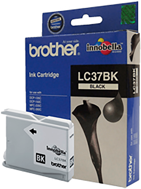 TechWarehouse LC37BK Brother Black Ink Cartridge Brother