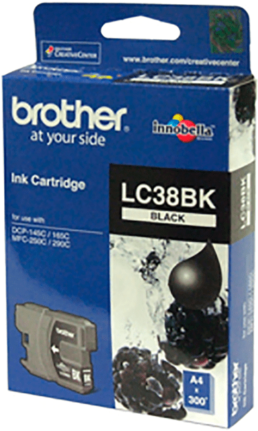 TechWarehouse LC38BK Brother Black Cartridge Brother