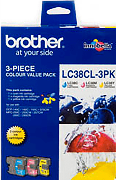 TechWarehouse LC38CL3PK Brother Colour 3 Pack Brother