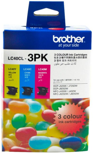 TechWarehouse LC40CL3 Brother Colour 3 Pack Brother