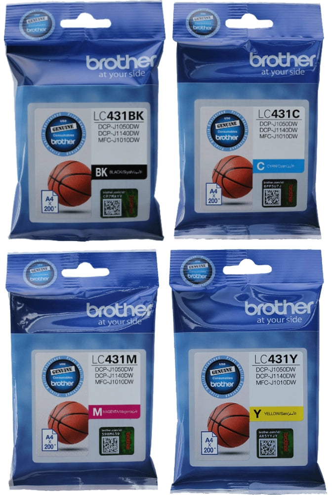 TechWarehouse LC431 Brother Set of 4 - BK/C/M/Y Brother