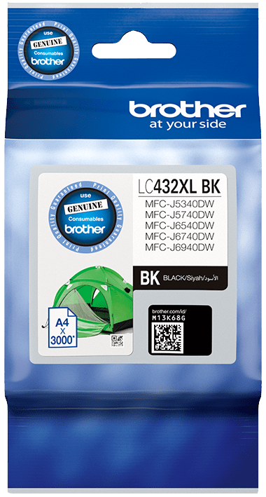 TechWarehouse LC432XLBK Brother Black High Yield Ink Cartridge Brother
