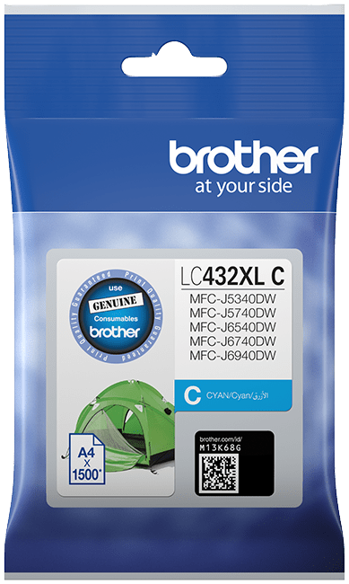 TechWarehouse LC432XLC Brother Cyan High Yield Ink Cartridge Brother