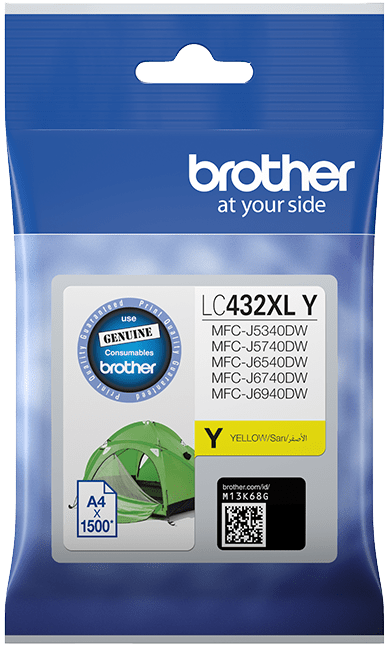 TechWarehouse LC432XLY Brother Yellow High Yield Ink Cartridge Brother