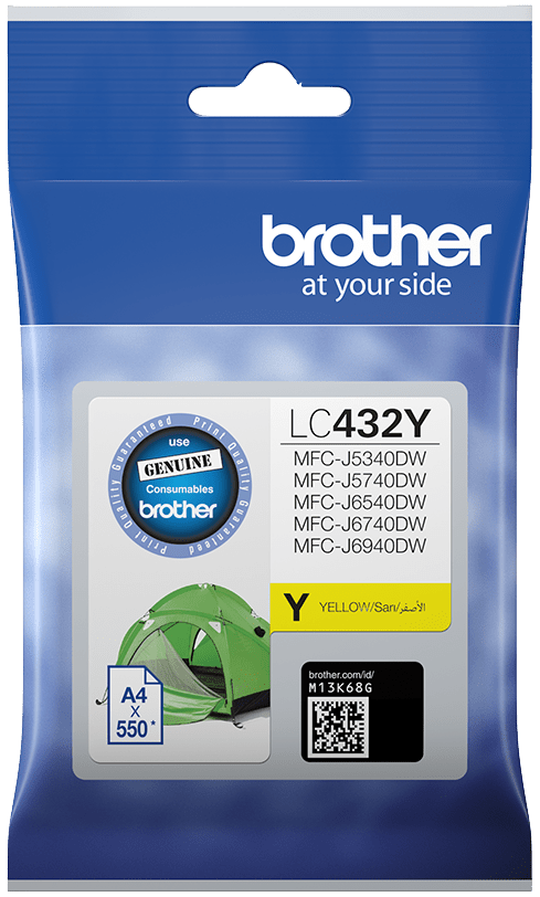 TechWarehouse LC432Y Brother Yellow Ink Cartridge Brother