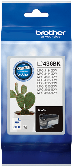 TechWarehouse LC436BK Brother Black Ink Cartridge Brother