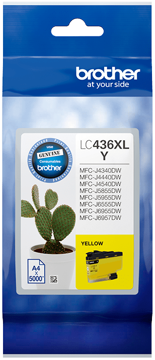 TechWarehouse LC436XLY Brother Hi Yield Yellow Ink Cartridge Brother