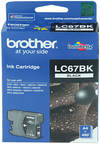 TechWarehouse LC67BK Brother Black Cartridge Brother