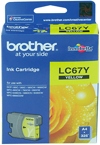 TechWarehouse LC67Y Brother Yellow Cartridge Brother