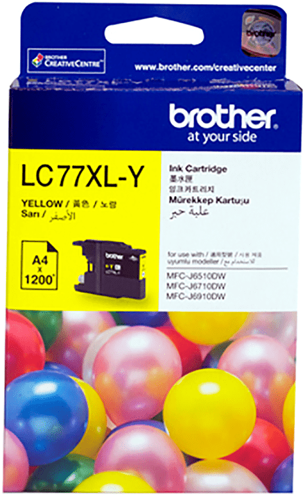 TechWarehouse LC77XLY Brother Yellow Cartridge Brother