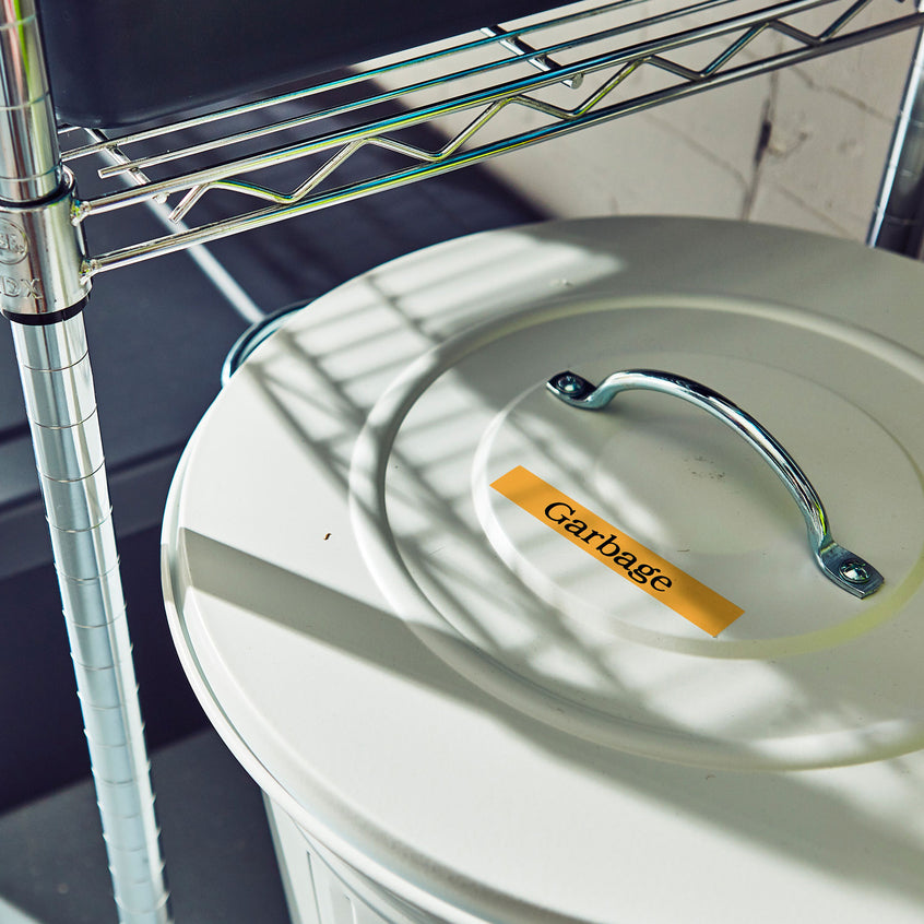 TechWarehouse TZe-B31 Brother 12mm x 5m Black on Fluro Orange Adhesive Laminated Tape Brother