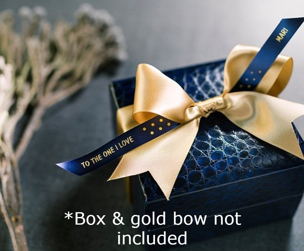 TechWarehouse TZe-RN34 Brother 12mm x 4m Gold on Navy Blue Ribbon Brother