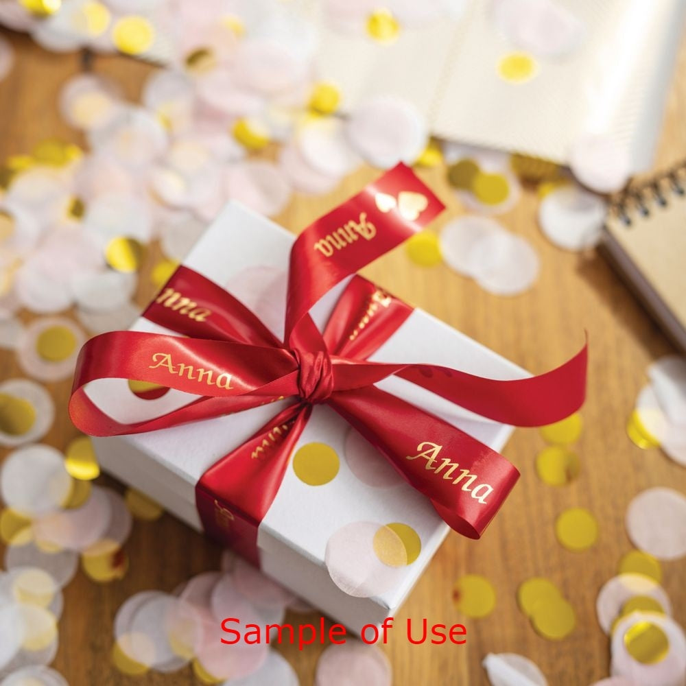 TechWarehouse TZe-RW34 Brother 12mm x 4m Gold on Wine Red Ribbon Brother