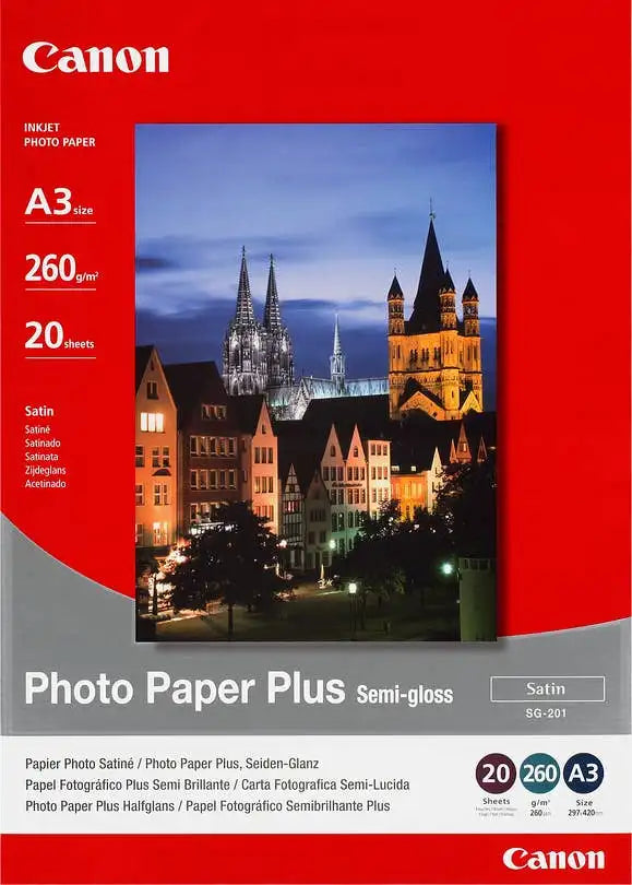TechWarehouse A3 260gsm Canon Photo Paper Semi-gloss 20 sheets Canon