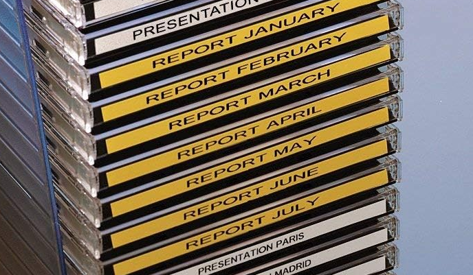 TechWarehouse S0720730 Dymo D1 9mm x 7m Black on Yellow (40918) Dymo