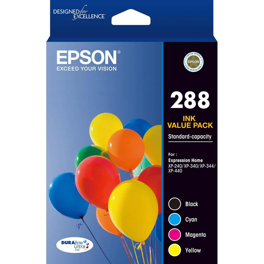 TechWarehouse 288 Epson Standard Capacity Ink Cartridge Value Pack Epson