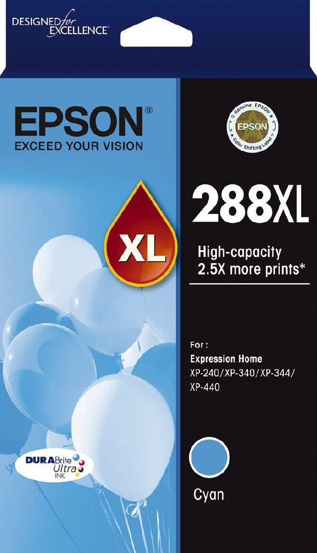 TechWarehouse 288XL Epson High Capacity Cyan Ink Cartridge Epson