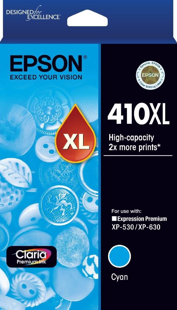 TechWarehouse 410XL Epson High Capacity Cyan Ink Cartridge Epson