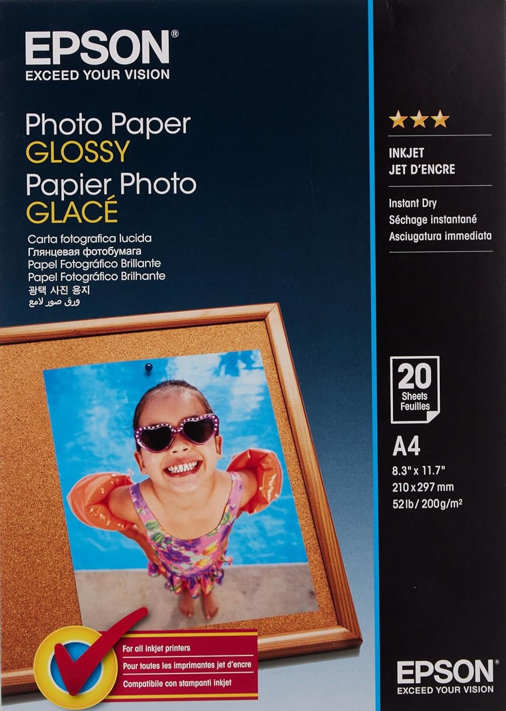 TechWarehouse A4 Epson Glossy Photo Paper 20 sheets Epson