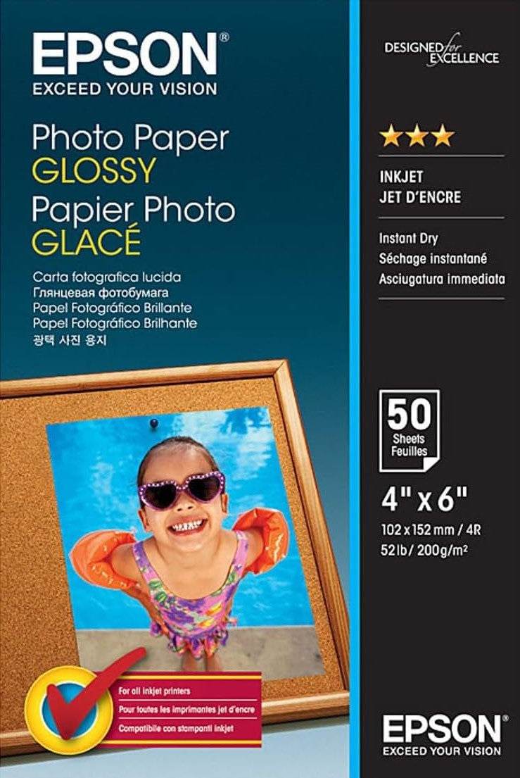 TechWarehouse 4x6 200gsm Epson Glossy Photo Paper 50 sheets Epson