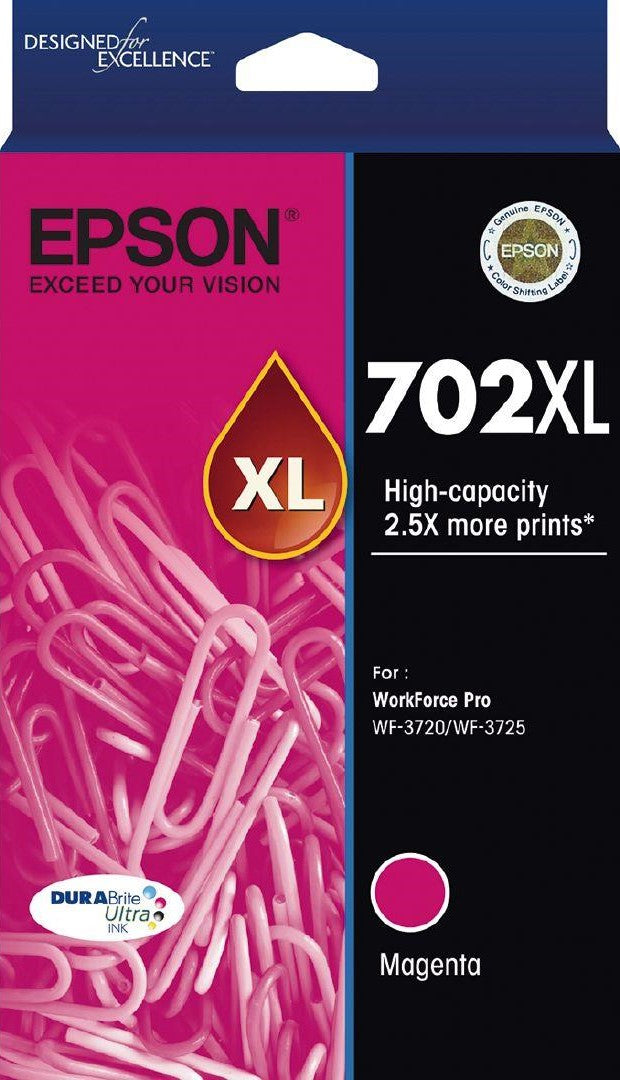 TechWarehouse 702XL Epson High Capacity Magenta Ink Cartridge Epson