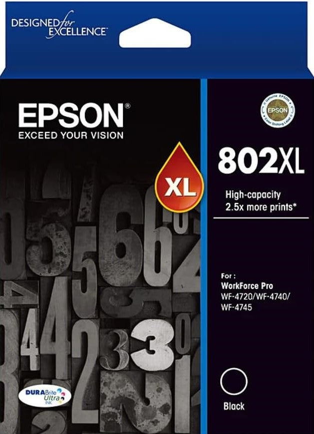 TechWarehouse 802XL Epson High Capacity Black Ink Cartridge Epson