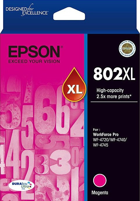 TechWarehouse 802XL Epson High Capacity Magenta Ink Cartridge Epson