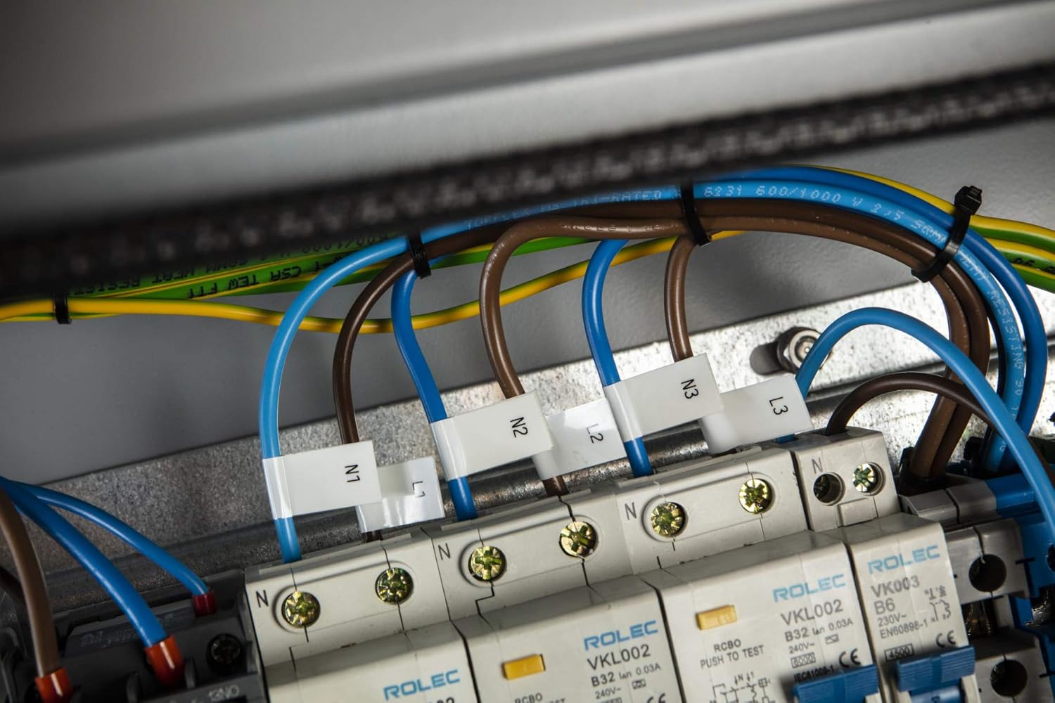 TechWarehouse TZe-FX251 Brother 24mm x 8m Black on White Flexi ID Tape Brother